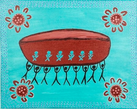 Artwork of the Ngulluk Moort, Ngulluk Boodja, Ngulluk Wirin project