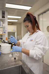 researcher in a lab