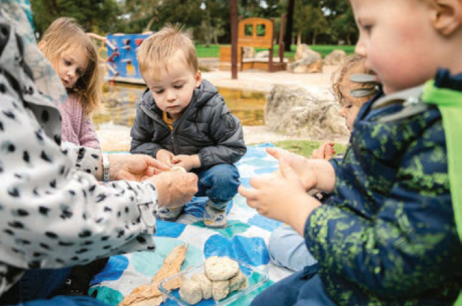 Children playing in a park